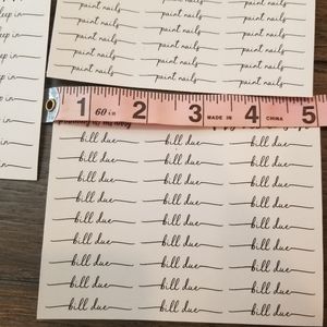 Small word planner stickers